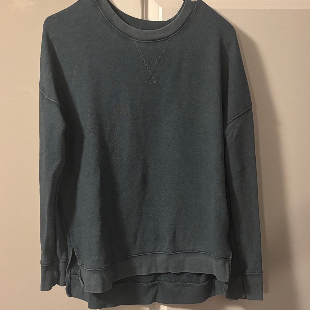 Time and Tru Men or Women’s Teal Crewneck Sweater
